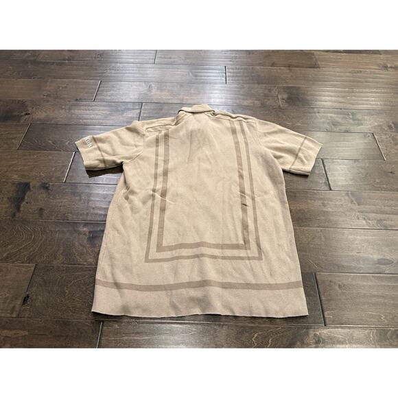 Kith Taylormade Mens Brown Club House Button Down Short Sleeve Shirt Size M - Picture 3 of 10
